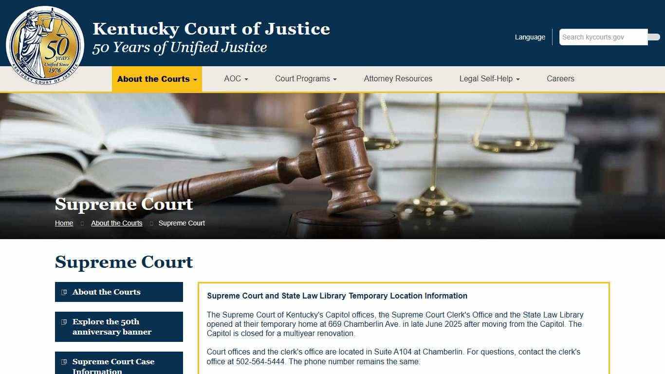 Supreme Court - Kentucky Court of Justice