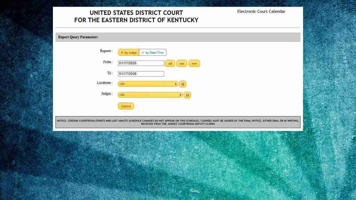 United States District Court for the Eastern District of Kentucky